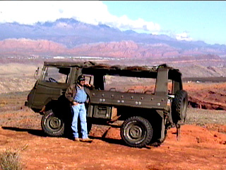 Australian Pinzgauer Jeep used in the ATV & Jeep Wilderness Tours.